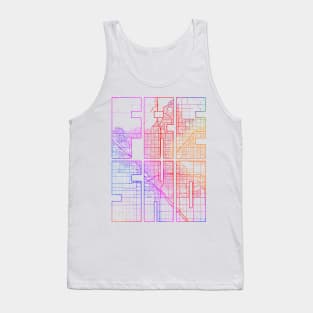 Fresno, USA City Map Typography - Colorful Tank Top